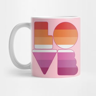 LOVE (Lesbian Pride) Mug